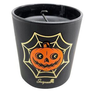 Sourpuss Halloween Soy Wax Black Goth Candle Pumpkin Sea Salt & Sage Scented 5oz